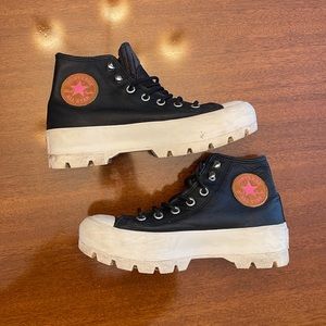 Converse Leather High Top Black 7.5